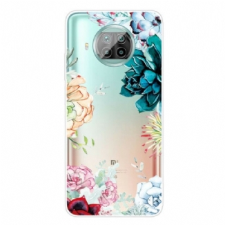 Capa Para Xiaomi Redmi Note 9 Pro 5G Flores Em Aquarela