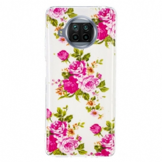 Capa Para Xiaomi Redmi Note 9 Pro 5G Flores Neon Liberty