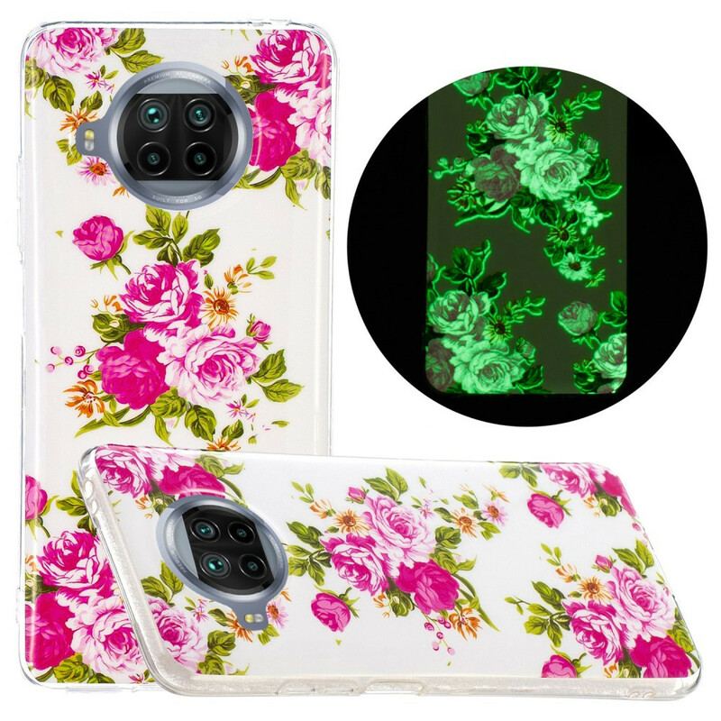 Capa Para Xiaomi Redmi Note 9 Pro 5G Flores Neon Liberty