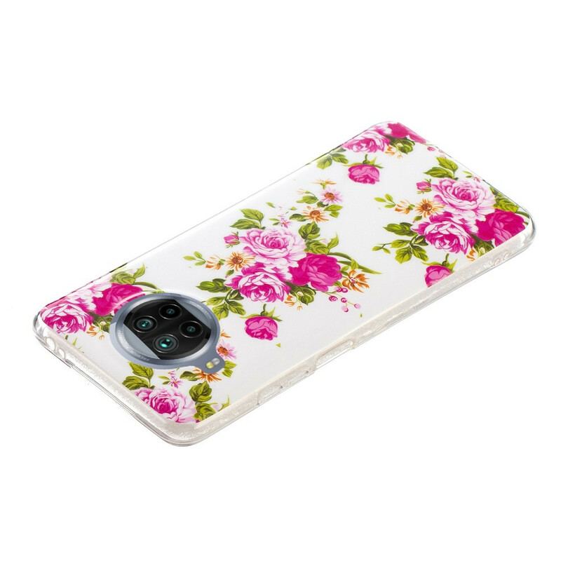 Capa Para Xiaomi Redmi Note 9 Pro 5G Flores Neon Liberty