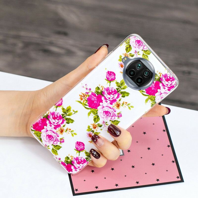 Capa Para Xiaomi Redmi Note 9 Pro 5G Flores Neon Liberty