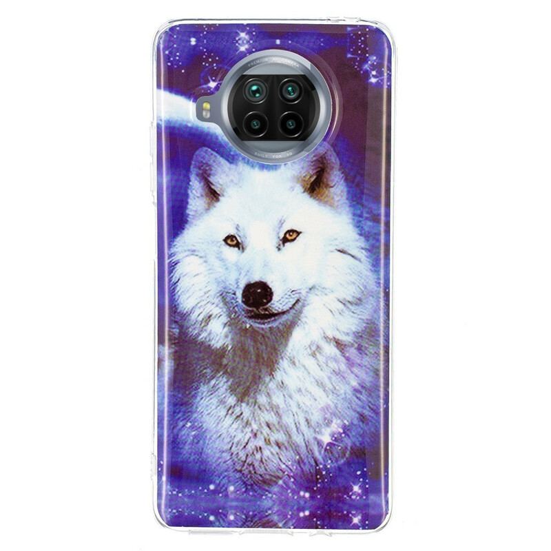 Capa Para Xiaomi Redmi Note 9 Pro 5G Fluorescente Wolf Series