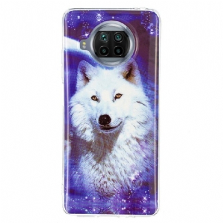 Capa Para Xiaomi Redmi Note 9 Pro 5G Fluorescente Wolf Series