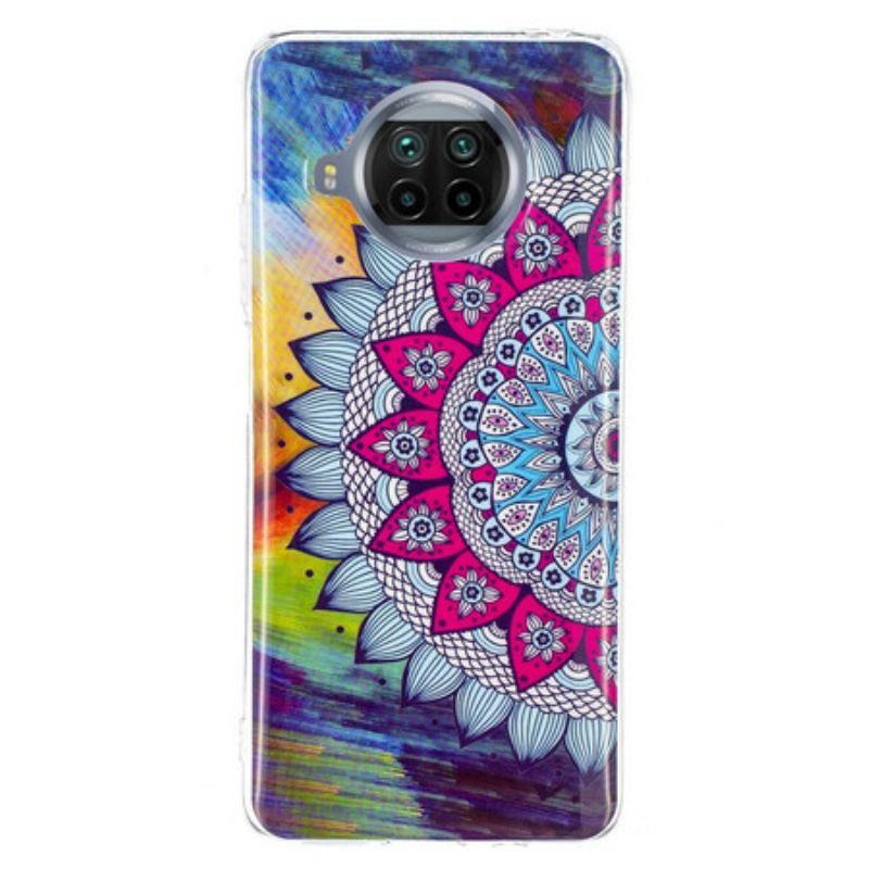 Capa Para Xiaomi Redmi Note 9 Pro 5G Mandala Colorida Fluorescente