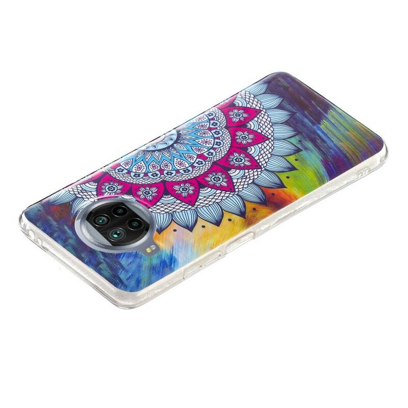 Capa Para Xiaomi Redmi Note 9 Pro 5G Mandala Colorida Fluorescente