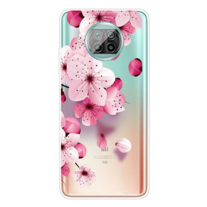 Capa Para Xiaomi Redmi Note 9 Pro 5G Pequenas Flores Cor De Rosa