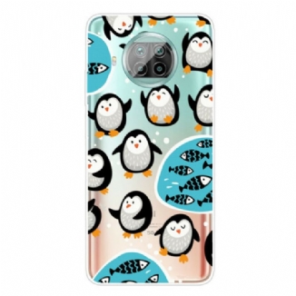 Capa Para Xiaomi Redmi Note 9 Pro 5G Pinguins E Peixes