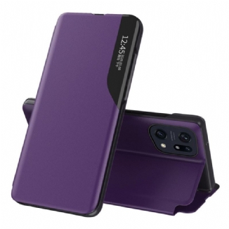 Capa De Celular Para Oppo Find X5 Couro Sintético Texturizado