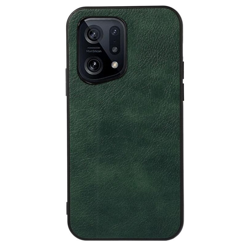 Capa De Celular Para Oppo Find X5 Estilo De Couro Litch