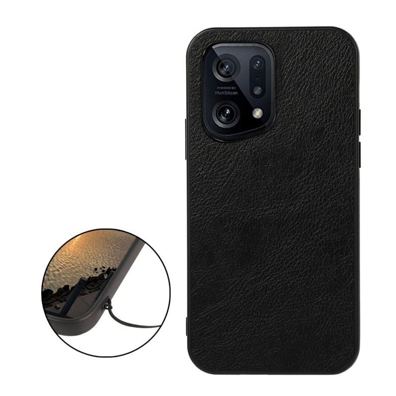 Capa De Celular Para Oppo Find X5 Estilo De Couro Litch