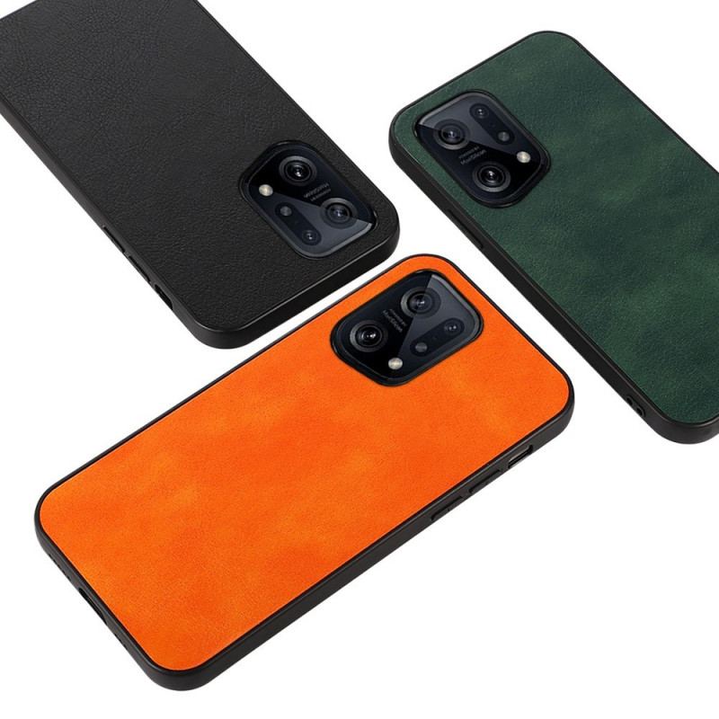 Capa De Celular Para Oppo Find X5 Estilo De Couro Litch