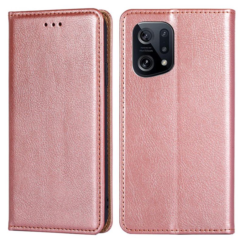 Capa De Celular Para Oppo Find X5 Flip Cor Sólida