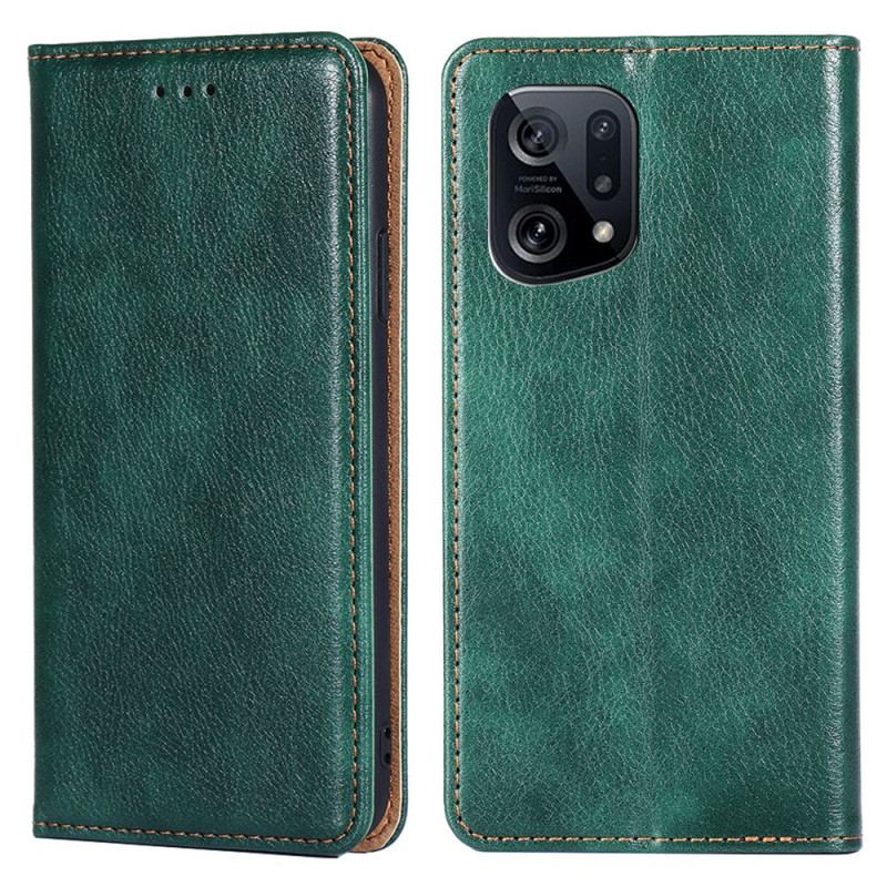 Capa De Celular Para Oppo Find X5 Flip Cor Sólida