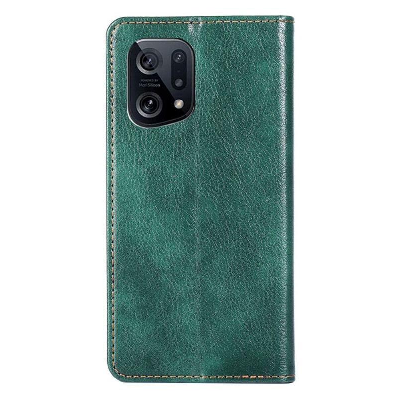 Capa De Celular Para Oppo Find X5 Flip Cor Sólida