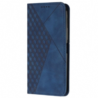 Capa De Celular Para Oppo Find X5 Flip Padrão De Couro Sintético