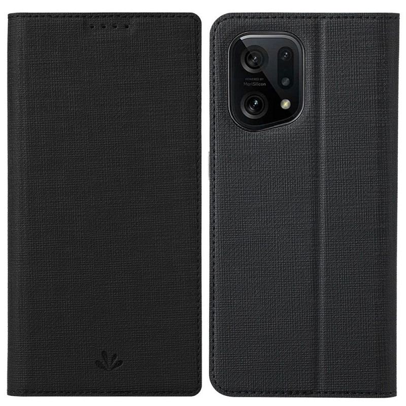 Capa De Celular Para Oppo Find X5 Flip Vili Textura De Tecido