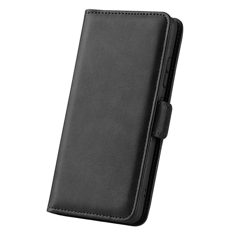 Capa De Couro Para Oppo Find X5 Flip Aba Dupla