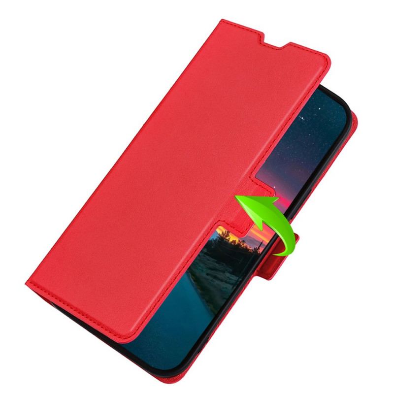 Capa De Couro Para Oppo Find X5 Flip Design De Aba Dupla