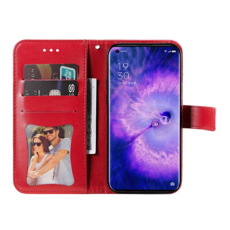 Capa Flip Para Oppo Find X5 De Cordão Mandala Strappy