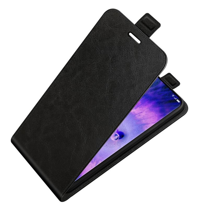 Capa Flip Para Oppo Find X5 De Couro Dobrável