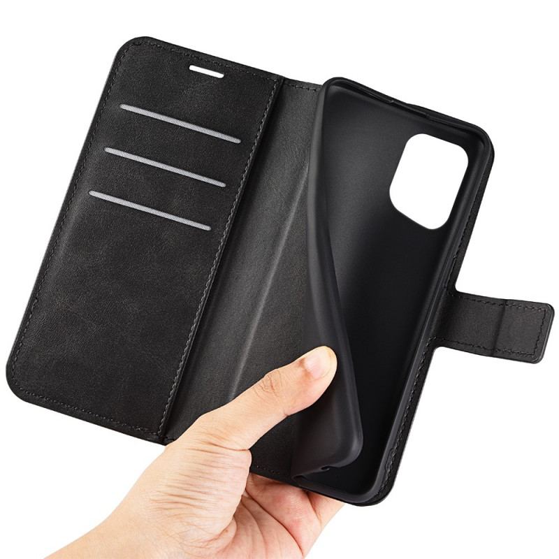 Capa Flip Para Oppo Find X5 Efeito De Couro Extremo Fino