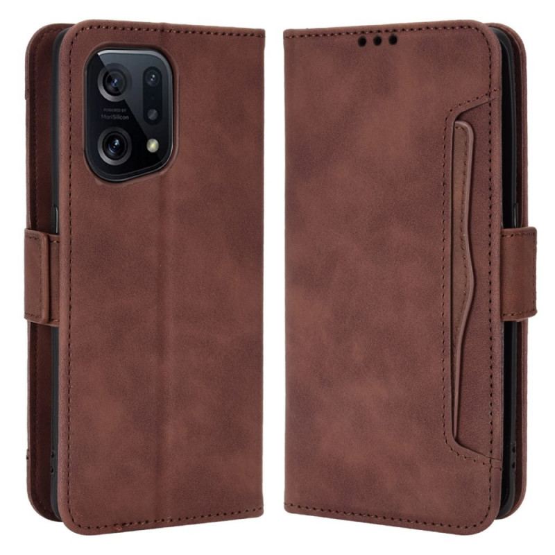 Capa Flip Para Oppo Find X5 Multi-card Premier Class