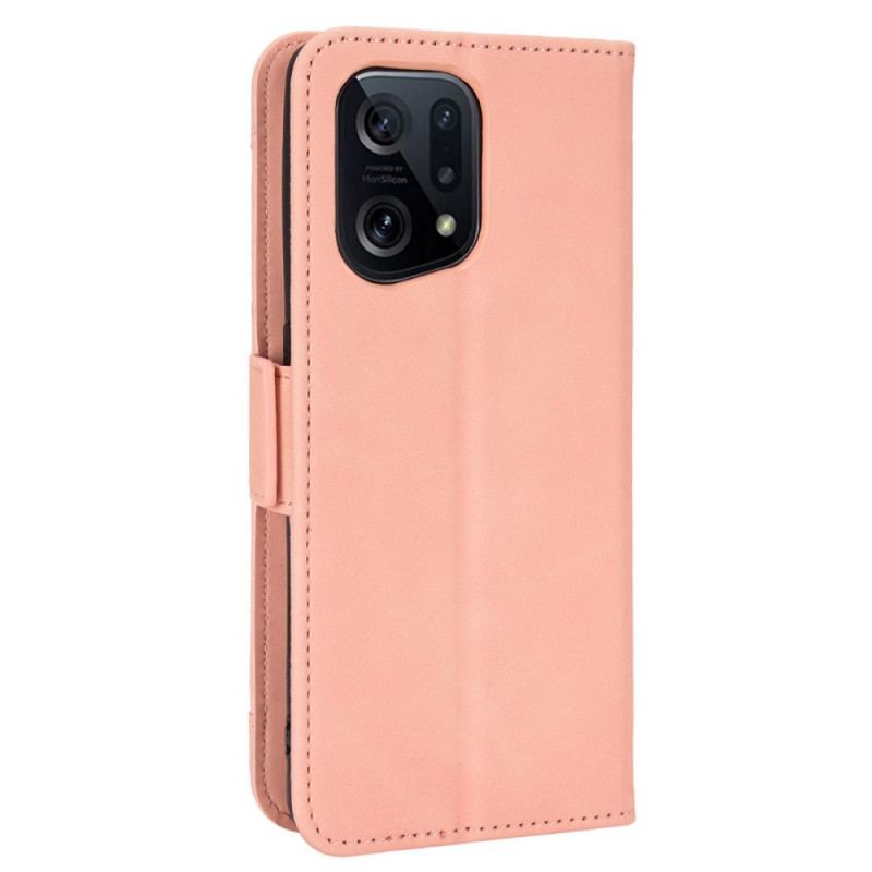 Capa Flip Para Oppo Find X5 Multi-card Premier Class