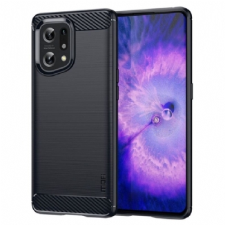 Capa Para Oppo Find X5 Fibra De Carbono Escovada Mofi