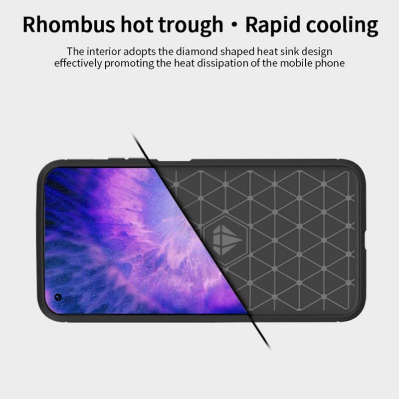 Capa Para Oppo Find X5 Fibra De Carbono Escovada Mofi