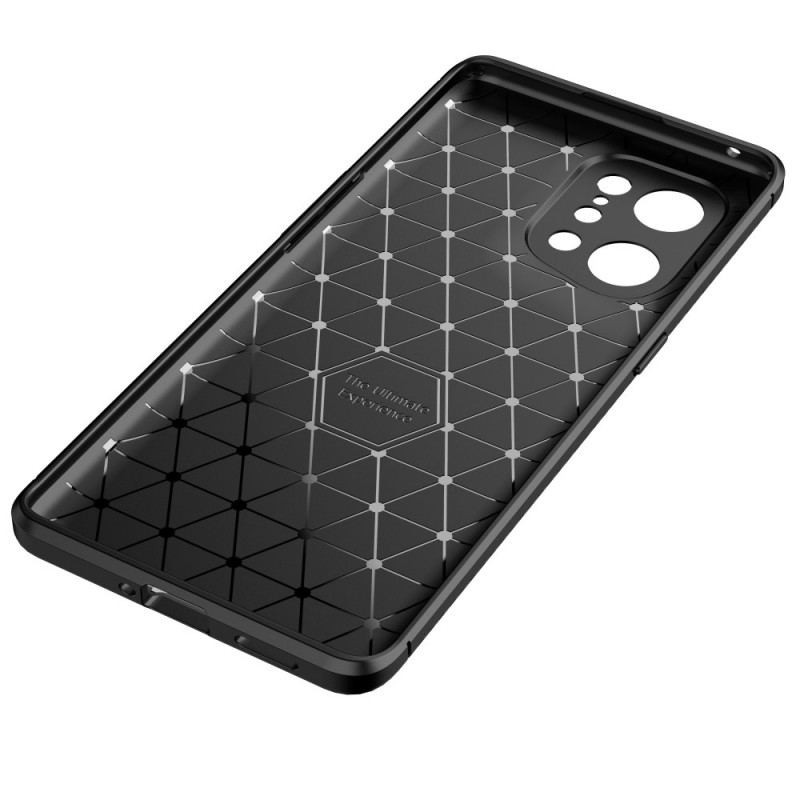 Capa Para Oppo Find X5 Mangueira De Fibra De Carbono