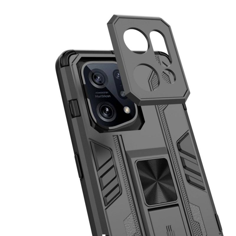 Capa Para Oppo Find X5 Suporte Removível Vertical E Horizontal