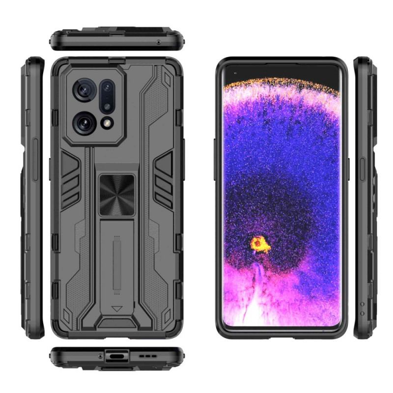 Capa Para Oppo Find X5 Suporte Removível Vertical E Horizontal