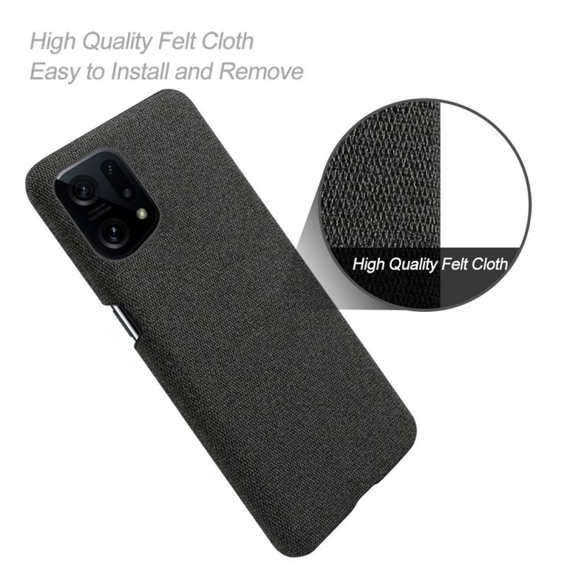 Capa Para Oppo Find X5 Tecido Elegante