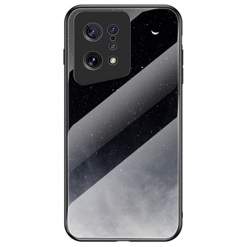 Capa Para Oppo Find X5 Vidro Temperado De Mármore