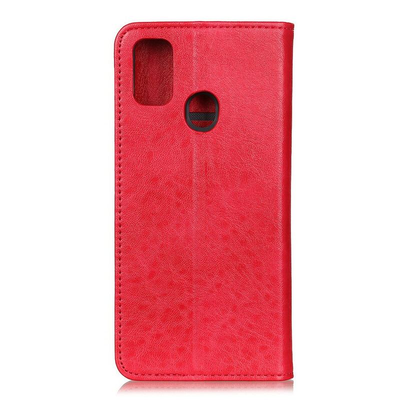 Capa De Celular Para Huawei P Smart 2020 Flip Efeito Couro Magnético