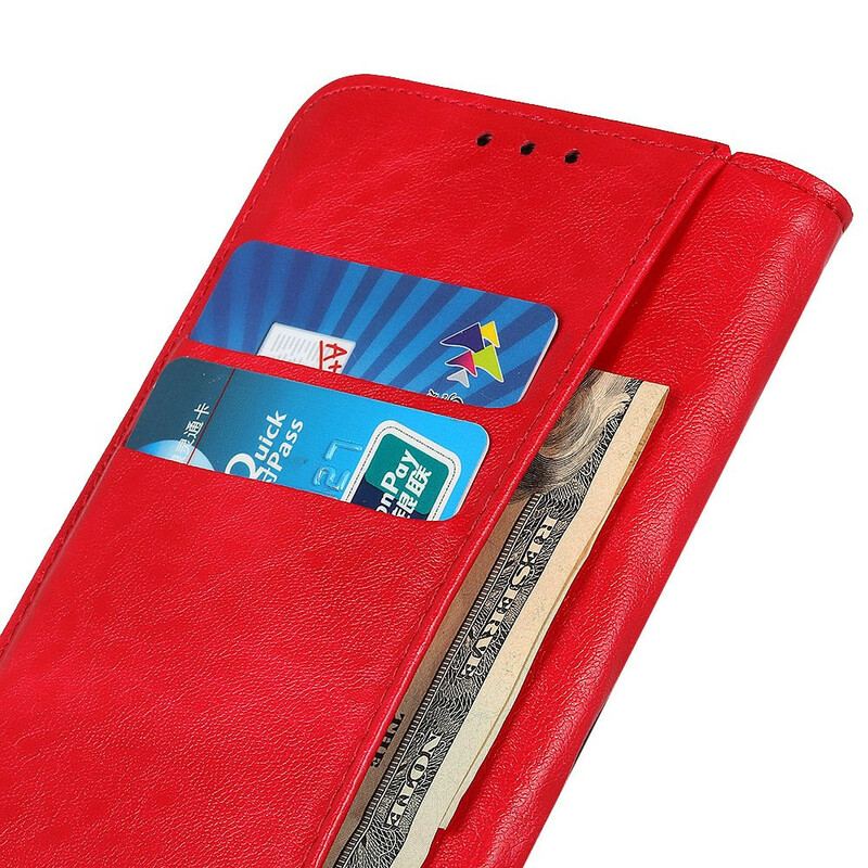 Capa De Celular Para Huawei P Smart 2020 Flip Efeito Couro Magnético