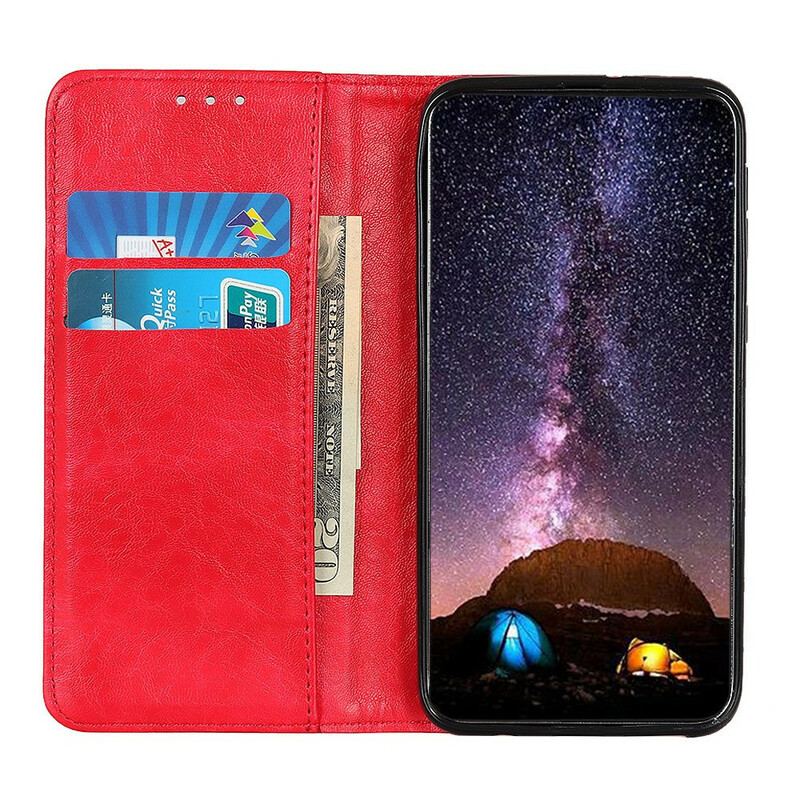 Capa De Celular Para Huawei P Smart 2020 Flip Efeito Couro Magnético