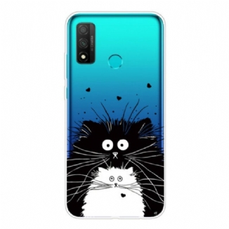 Capa De Celular Para Huawei P Smart 2020 Gatos Surpresos Transparentes