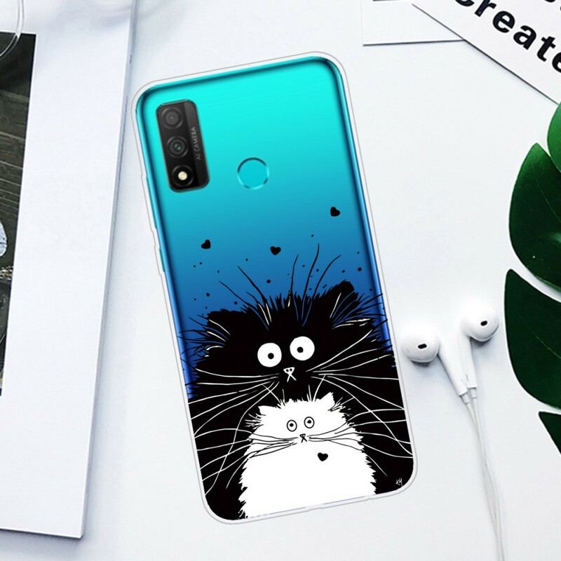 Capa De Celular Para Huawei P Smart 2020 Gatos Surpresos Transparentes