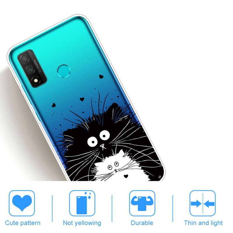 Capa De Celular Para Huawei P Smart 2020 Gatos Surpresos Transparentes