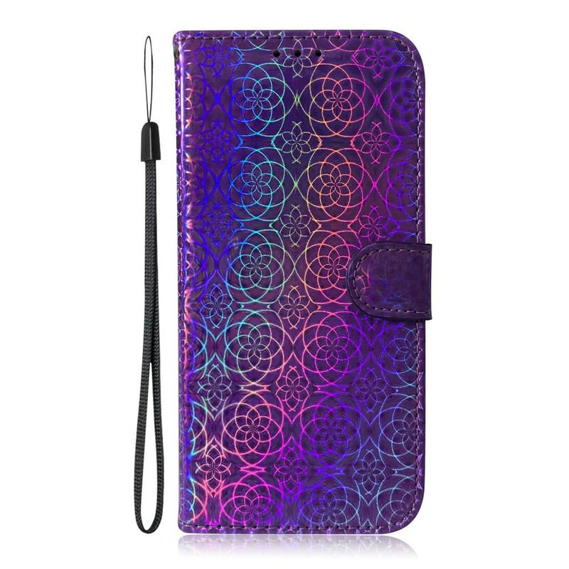 Capa De Couro Para Huawei P Smart 2020 Cor Pura