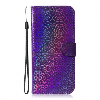 Capa De Couro Para Huawei P Smart 2020 Cor Pura