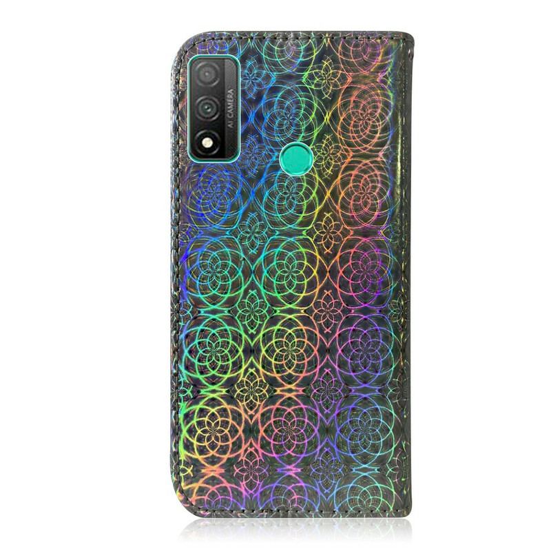 Capa De Couro Para Huawei P Smart 2020 Cor Pura