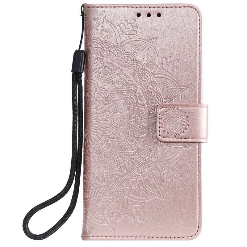 Capa De Couro Para Huawei P Smart 2020 Mandala Do Sol