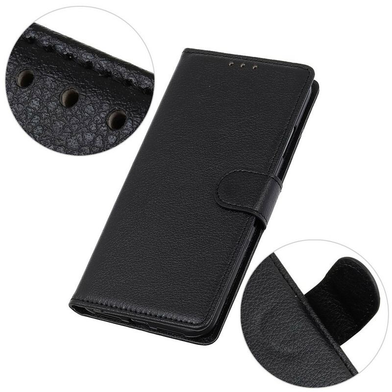 Capa Em Pele Para Huawei P Smart 2020 Couro Falso Tradicional