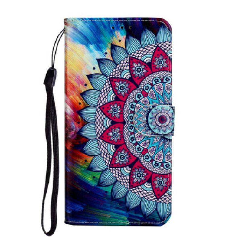 Capa Em Pele Para Huawei P Smart 2020 Mandala Ultra Colorida