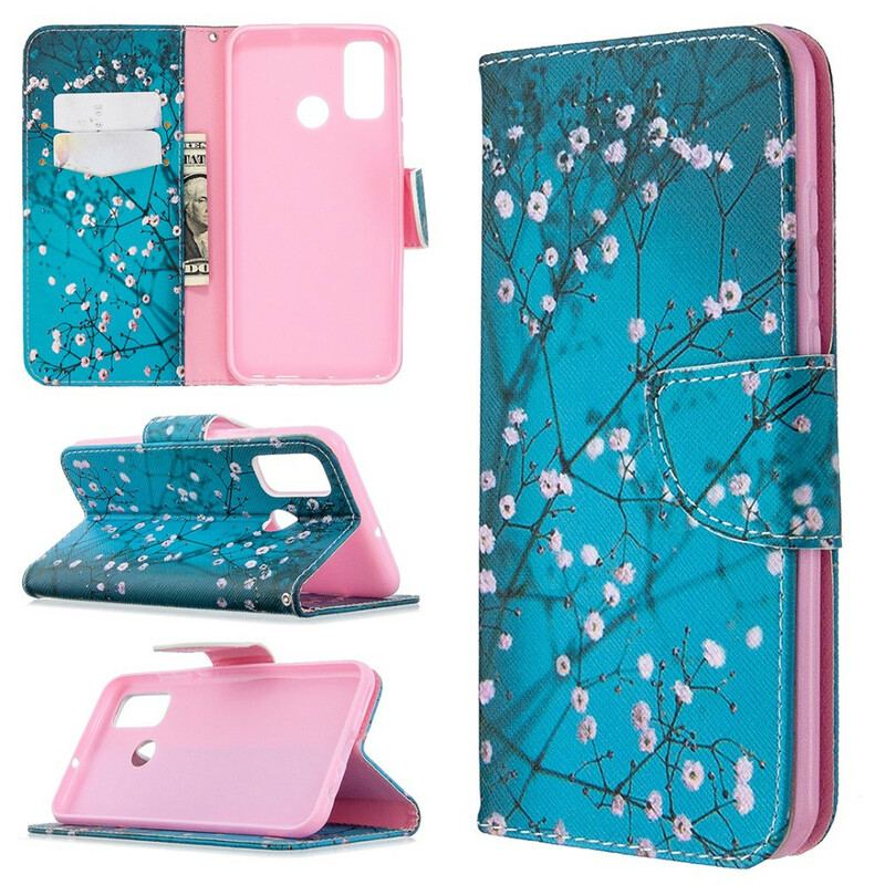 Capa Flip Para Huawei P Smart 2020 Árvore Florida