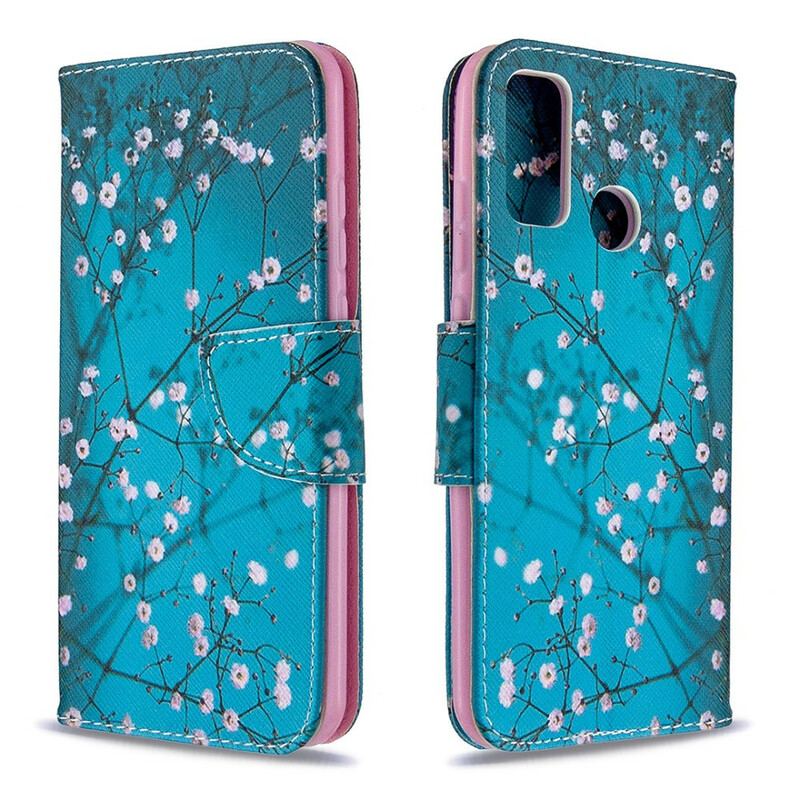 Capa Flip Para Huawei P Smart 2020 Árvore Florida