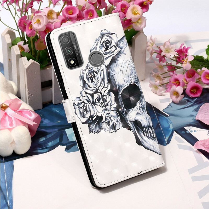 Capa Flip Para Huawei P Smart 2020 Caveira Florida