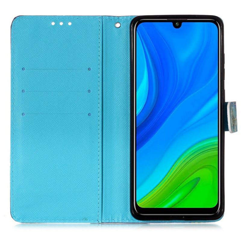 Capa Flip Para Huawei P Smart 2020 De Cordão Miss Coruja Com Alça